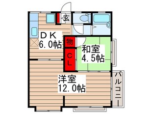 プリンセスパ－ク８番館の物件間取画像